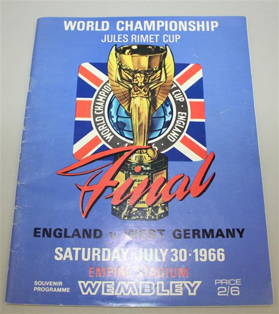 England International football programmes-